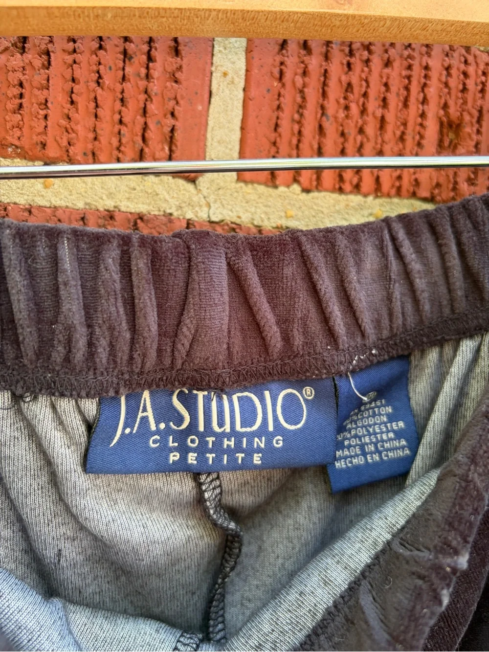 NWT J.A. Studio Peach/Orange Velour Tracksuit Set